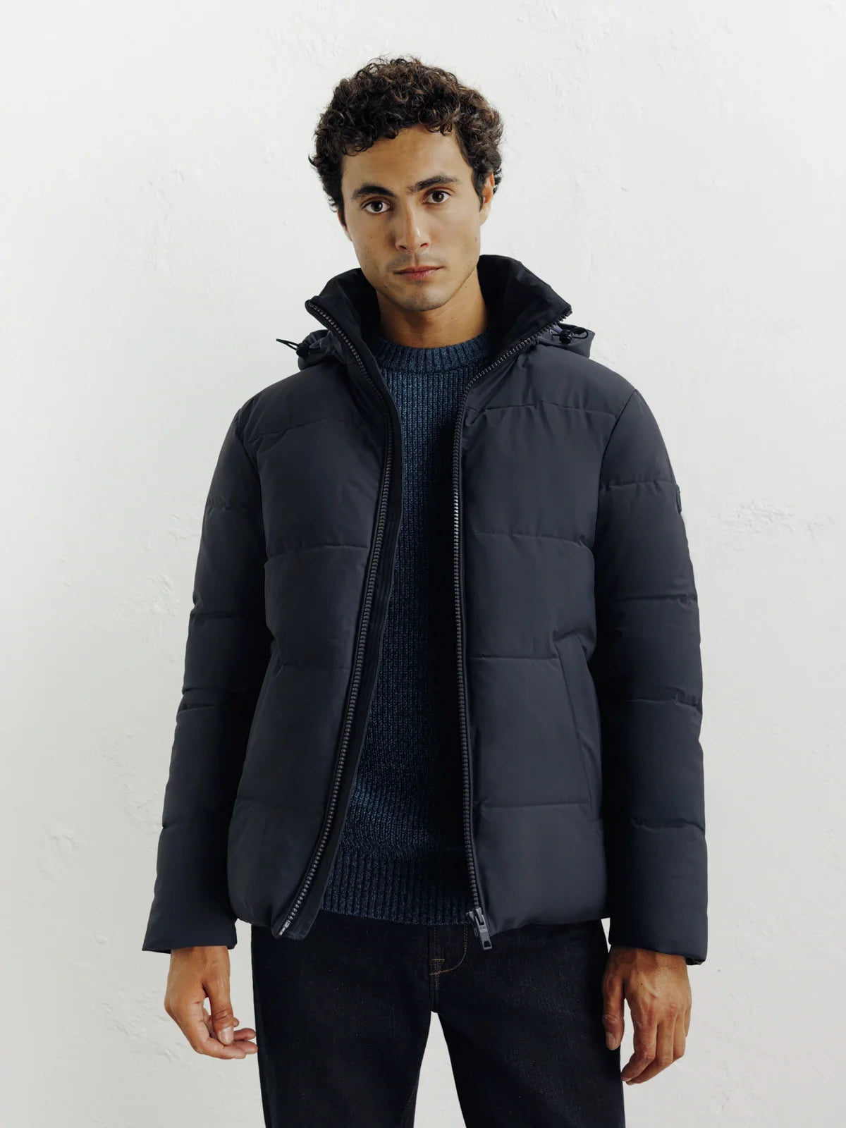 Doudoune courte marine - IZAC