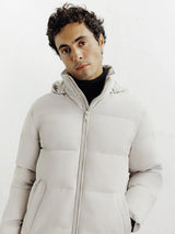 Doudoune courte mastic - IZAC