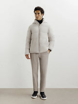 Doudoune courte mastic - IZAC