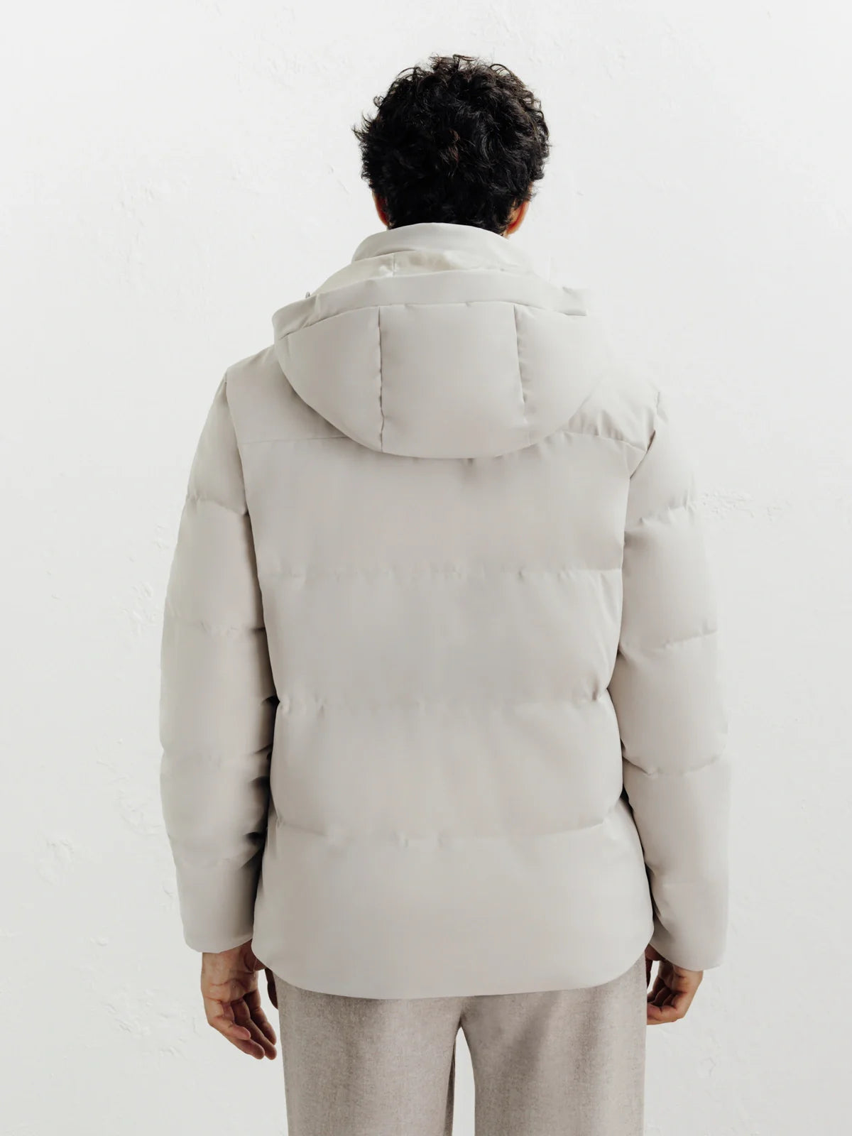 Doudoune courte mastic - IZAC