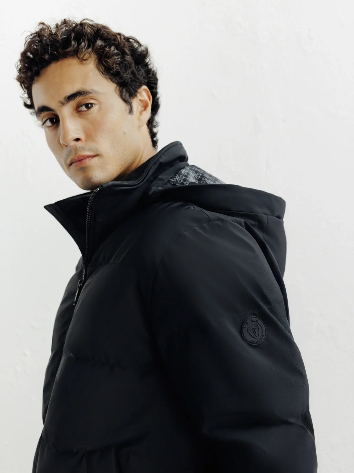 Doudoune courte noire - IZAC