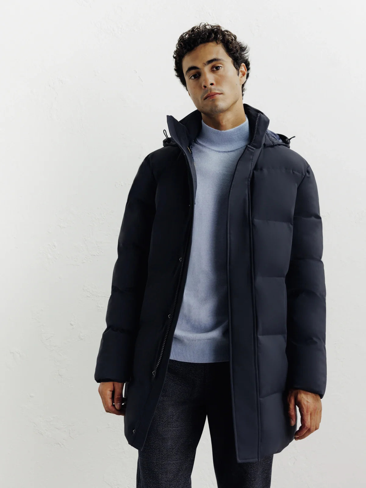 Doudoune longue marine - IZAC