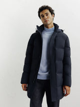 Doudoune longue marine - IZAC