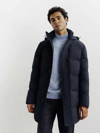 Doudoune longue marine - IZAC