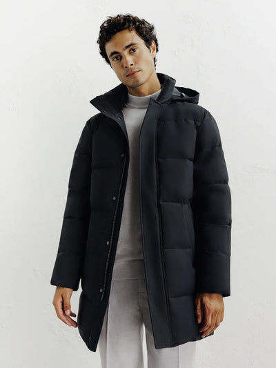 Doudoune longue noire - IZAC