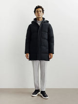 Doudoune longue noire - IZAC