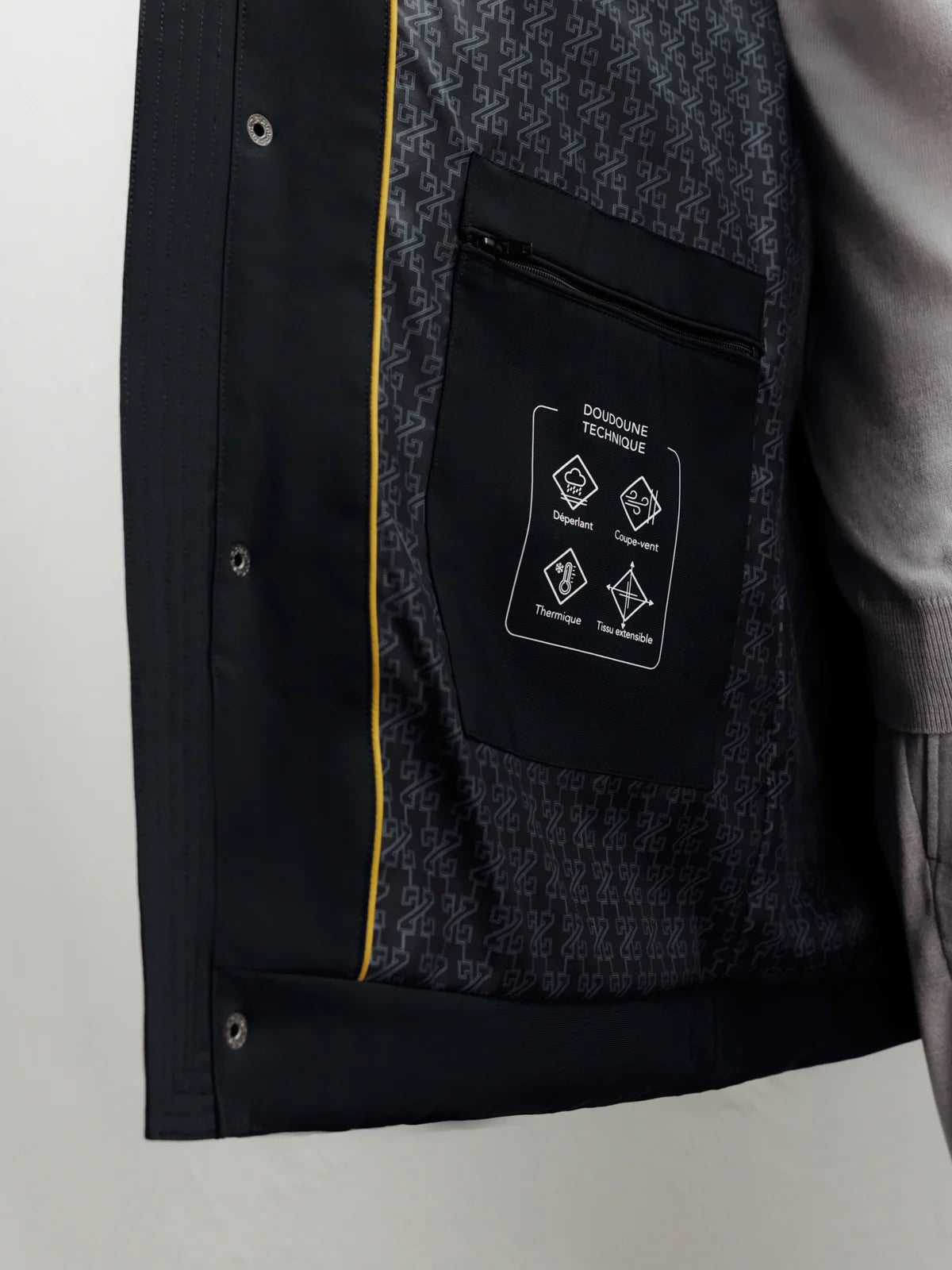 Doudoune longue noire - IZAC