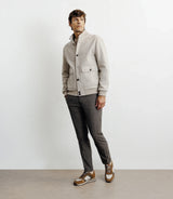 Blouson col montant beige - IZAC