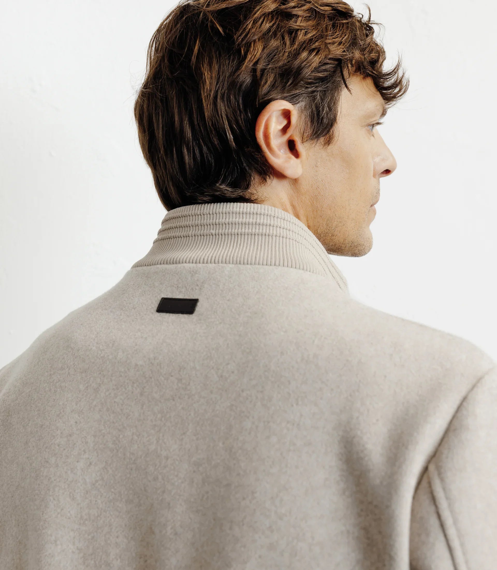 Blouson col montant beige - IZAC