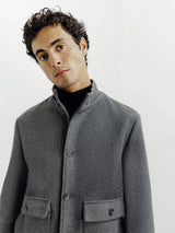 Blouson col montant gris - IZAC