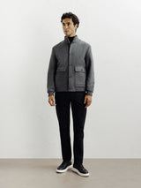 Blouson col montant gris - IZAC