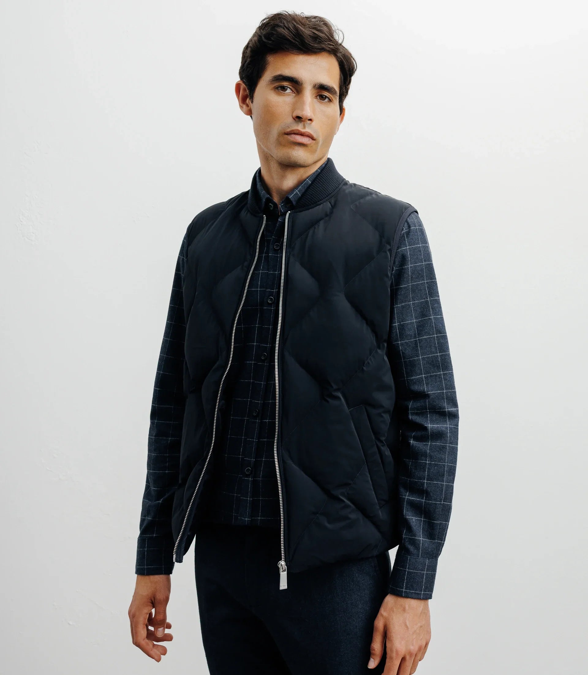 Doudoune sans manches marine - IZAC