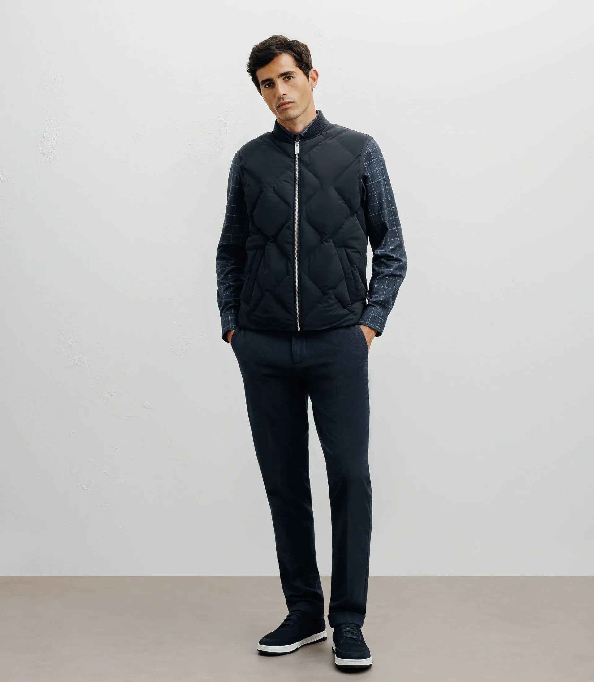 Doudoune sans manches marine - IZAC