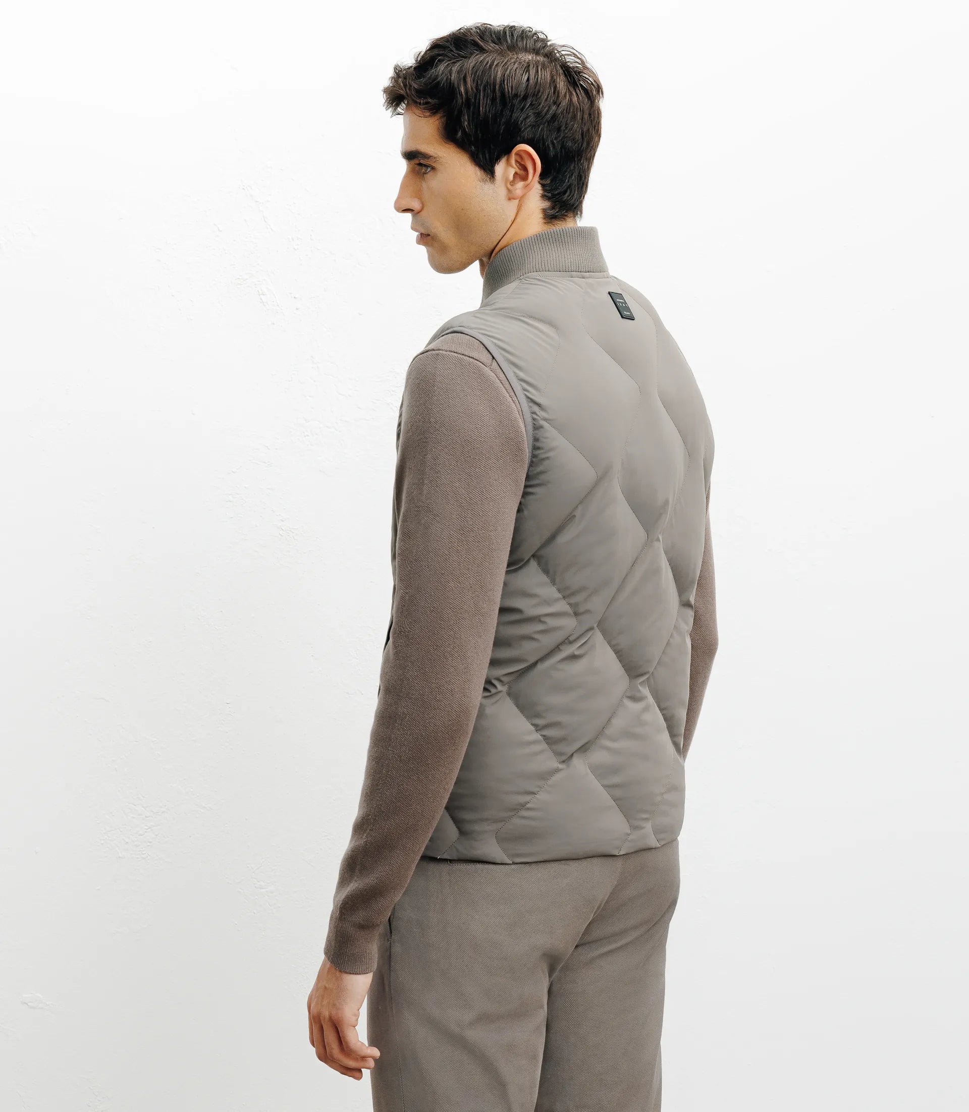 Doudoune sans manches taupe - IZAC