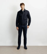 Blouson col chemise marine - IZAC