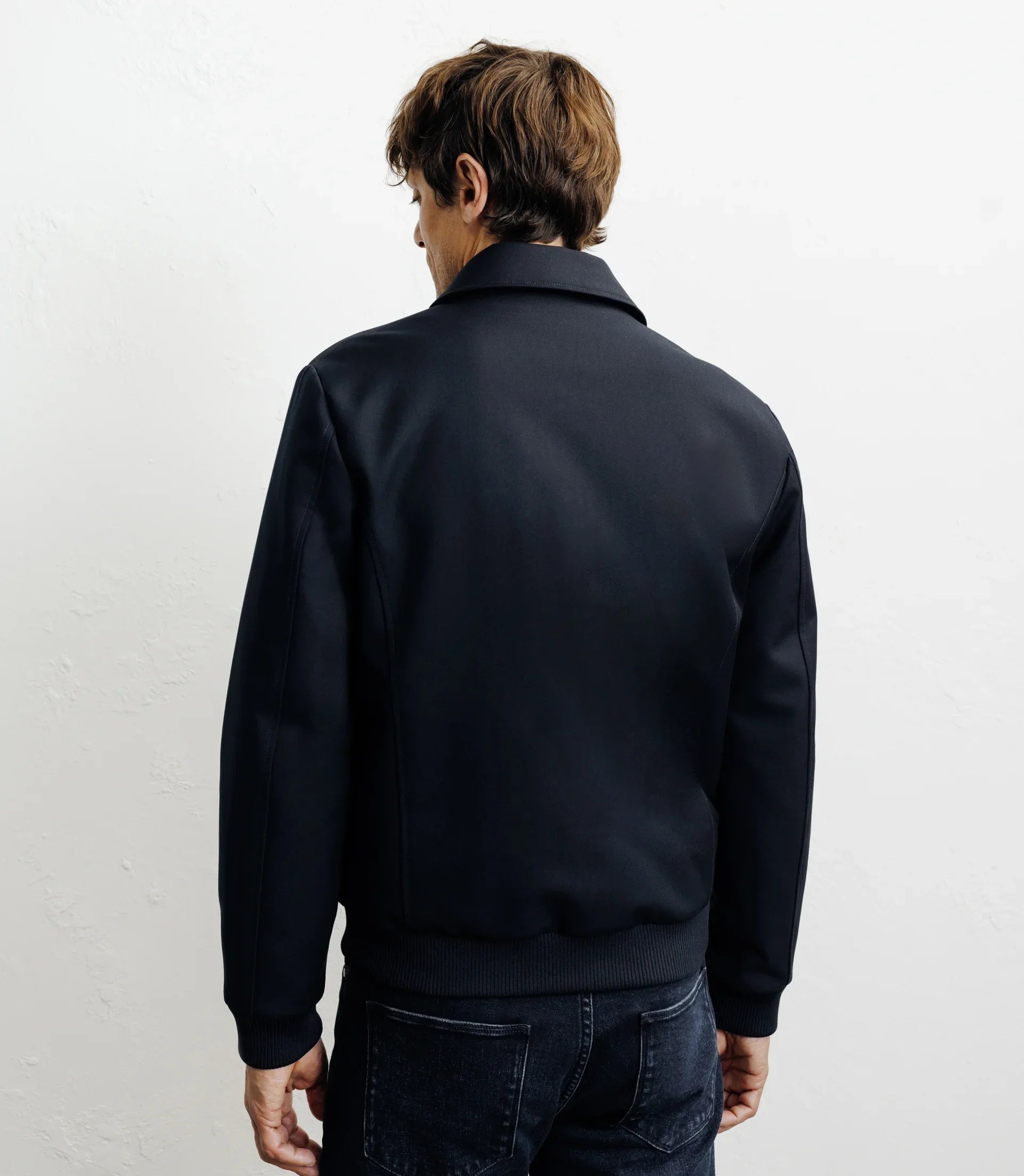 Blouson col chemise marine - IZAC