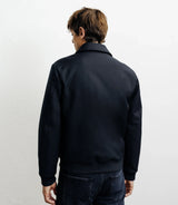 Blouson col chemise marine - IZAC