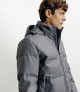 Doudoune courte grise - IZAC