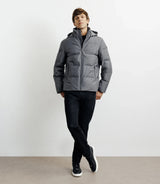 Doudoune courte grise - IZAC