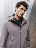 Blouson à capuche taupe - IZAC