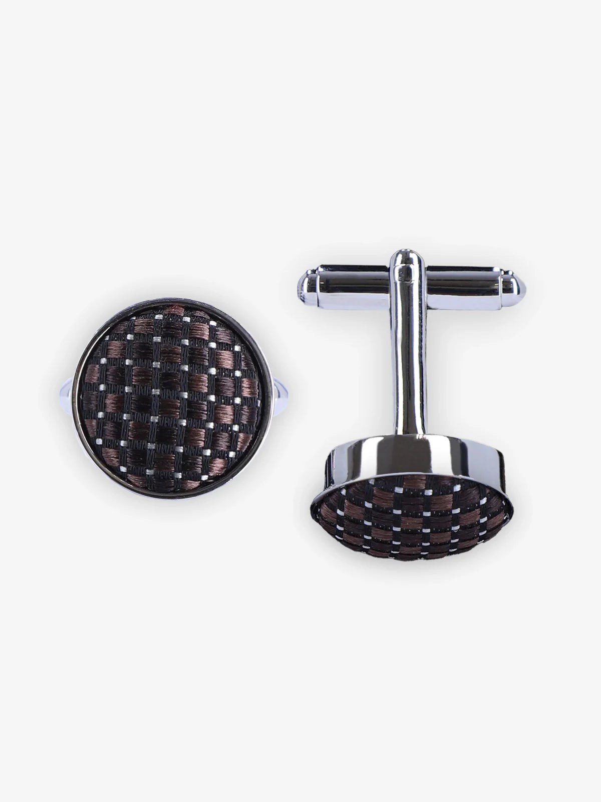 Boutons de manchette marron - IZAC