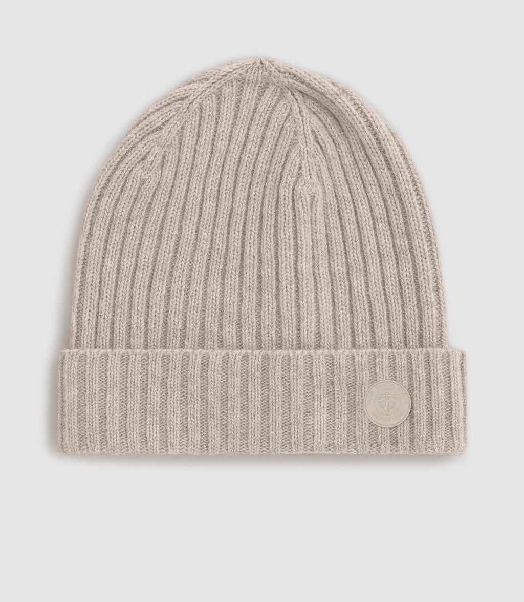 Bonnet en maille beige YEIMY - IZAC