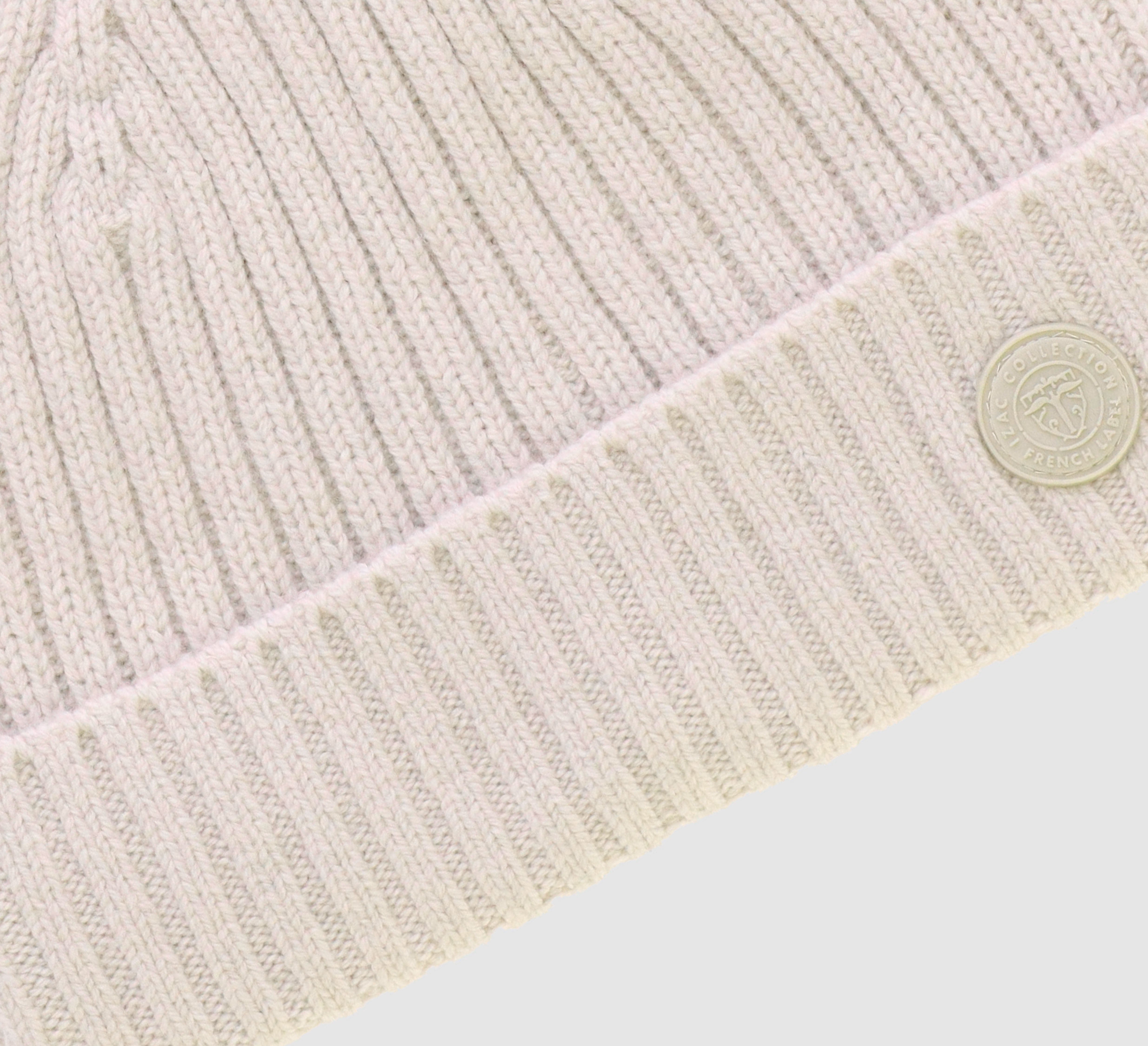 Bonnet en maille beige - IZAC