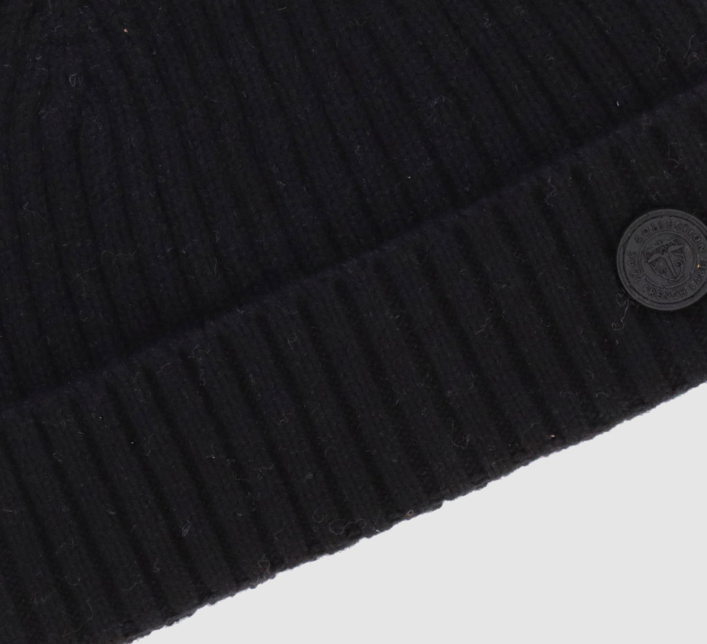 Bonnet en maille noir YATCH - IZAC