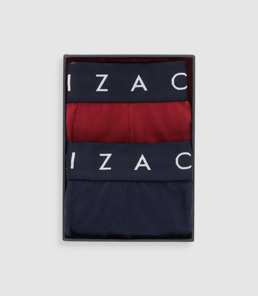 Pack de 2 boxers marine et rouge KOPS - IZAC