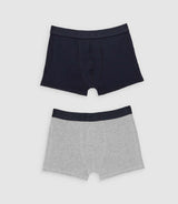 Lot de 2 boxers marine gris chiné KAXE - IZAC