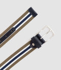 Ceinture ajustable casual kaki - marine "Rapide" - IZAC