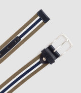 Ceinture ajustable casual kaki - marine "Rapide" - IZAC