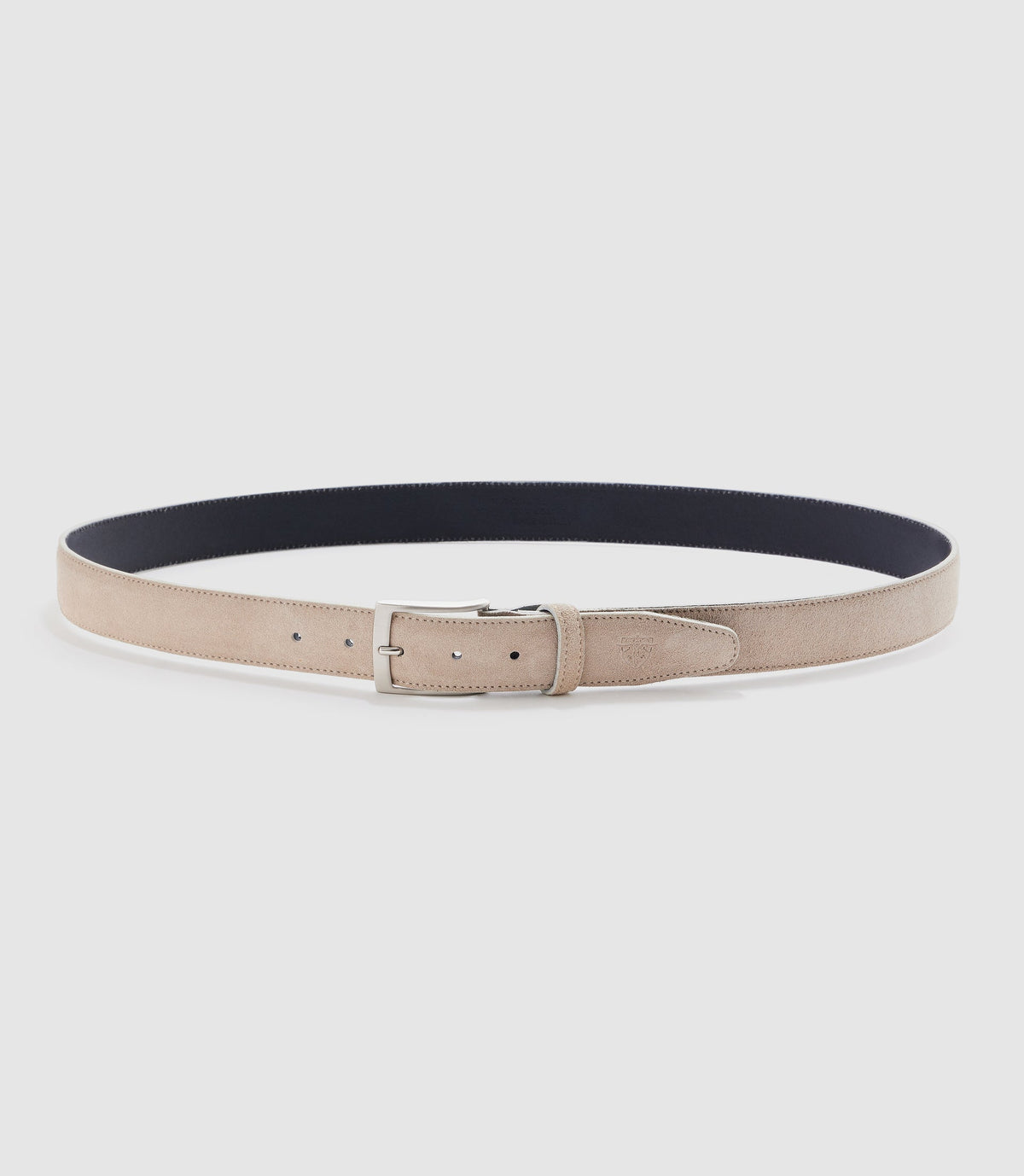 Ceinture 35mm ajustable en cuir beige NANDO - IZAC