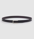 Ceinture réversible 35mm en cuir noire et marron NOTE - IZAC