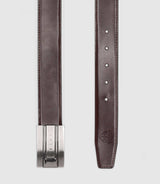 Ceinture ajustable avec sangle réversible marron et noire - IZAC