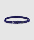 Ceinture tressée et ajustable marine - IZAC