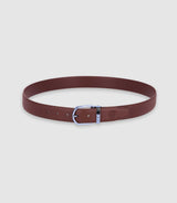 Ceinture réversible en cuir marron - IZAC