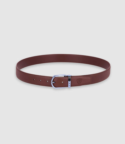 Ceinture réversible en cuir marron - IZAC