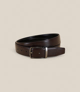 Ceinture réversible noire et marron - IZAC