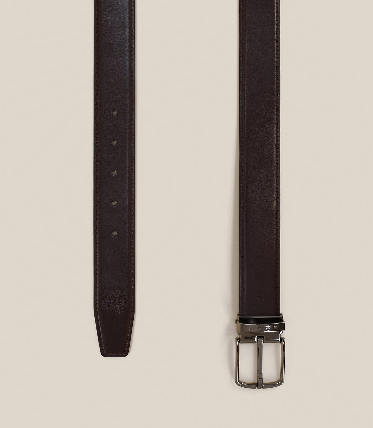 Ceinture réversible noire et marron - IZAC