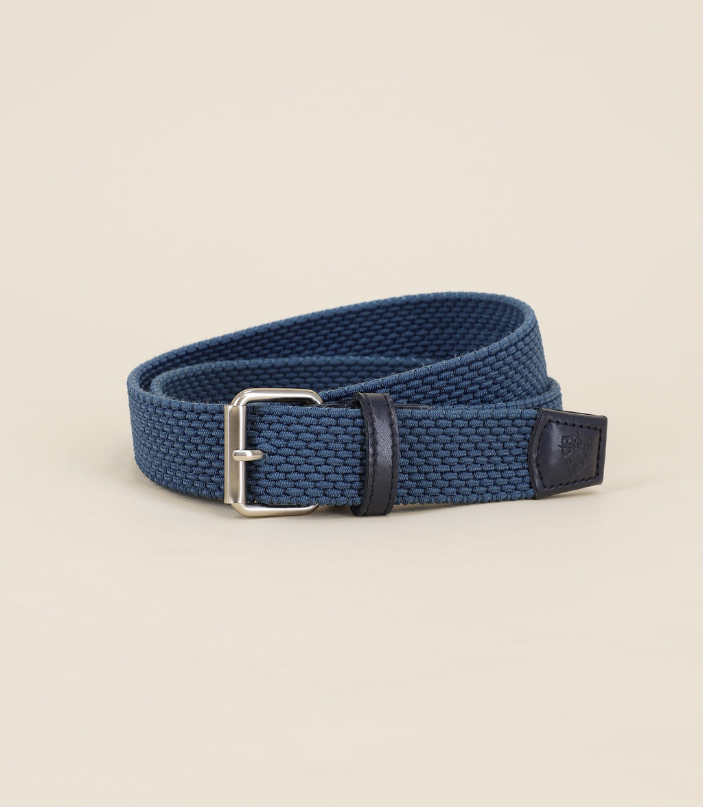 Ceinture tressée indigo clair - IZAC