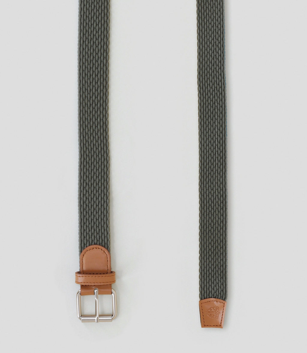 Ceinture tressée kaki - IZAC