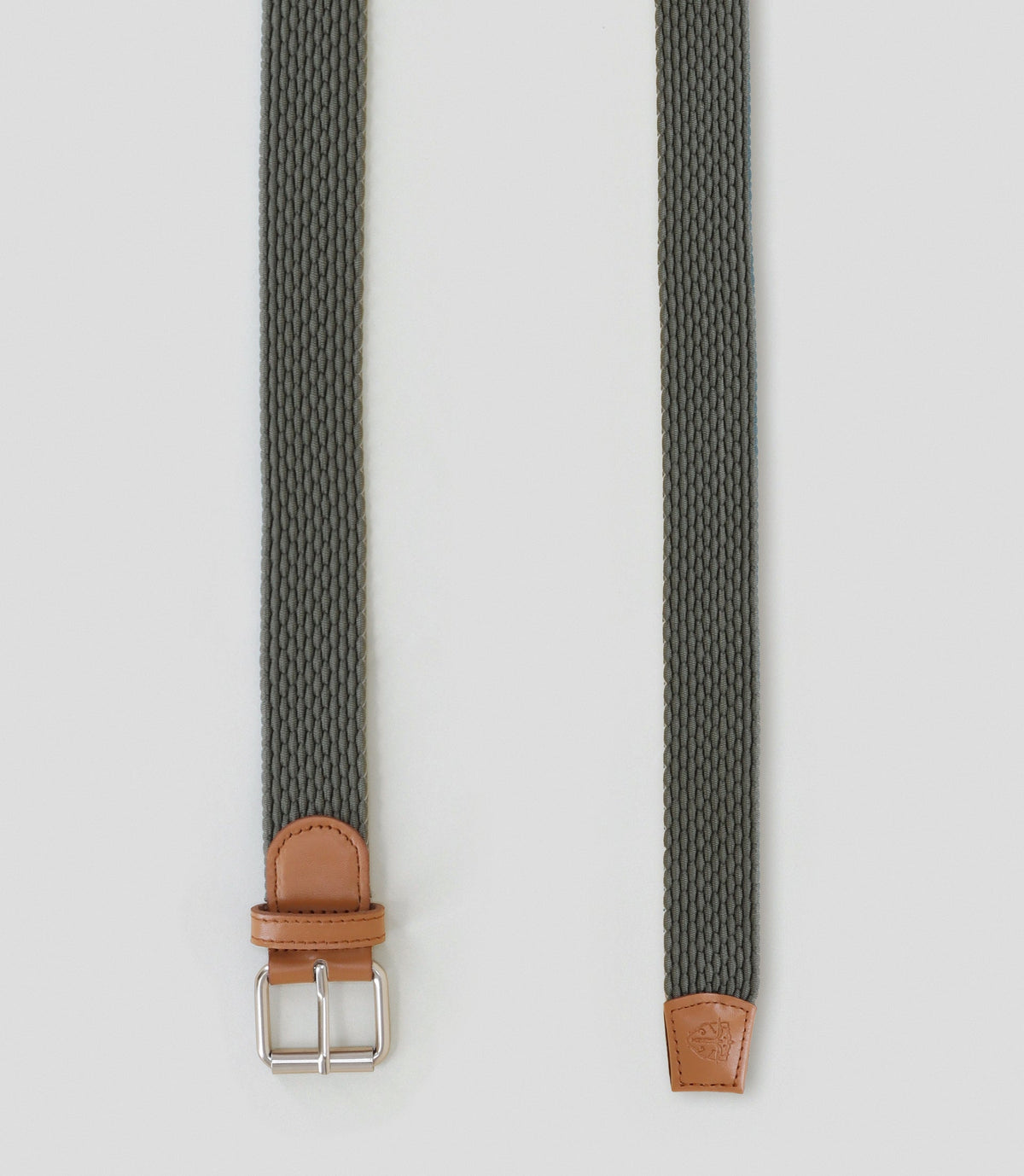 Ceinture tressée kaki - IZAC
