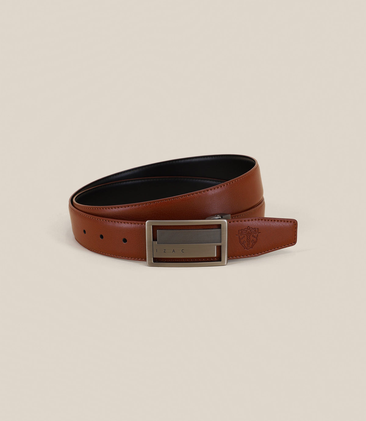 Ceinture ajustable avec logo camel et noire - IZAC