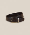 Ceinture à sangle réversible marron - IZAC
