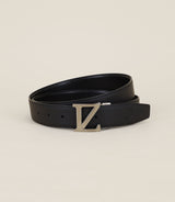 Ceinture réversible ajustable noire - IZAC