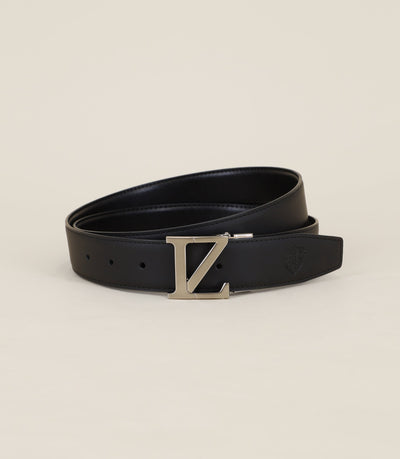 Ceinture réversible ajustable noire - IZAC