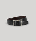 Ceinture réversible noir et marron - IZAC