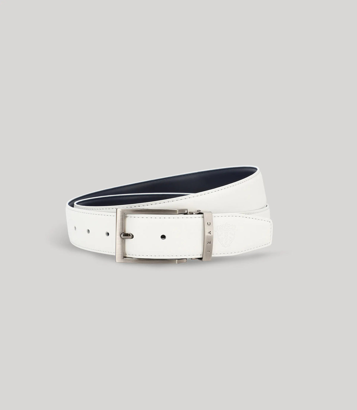 Ceinture réversible blanche et marine - IZAC