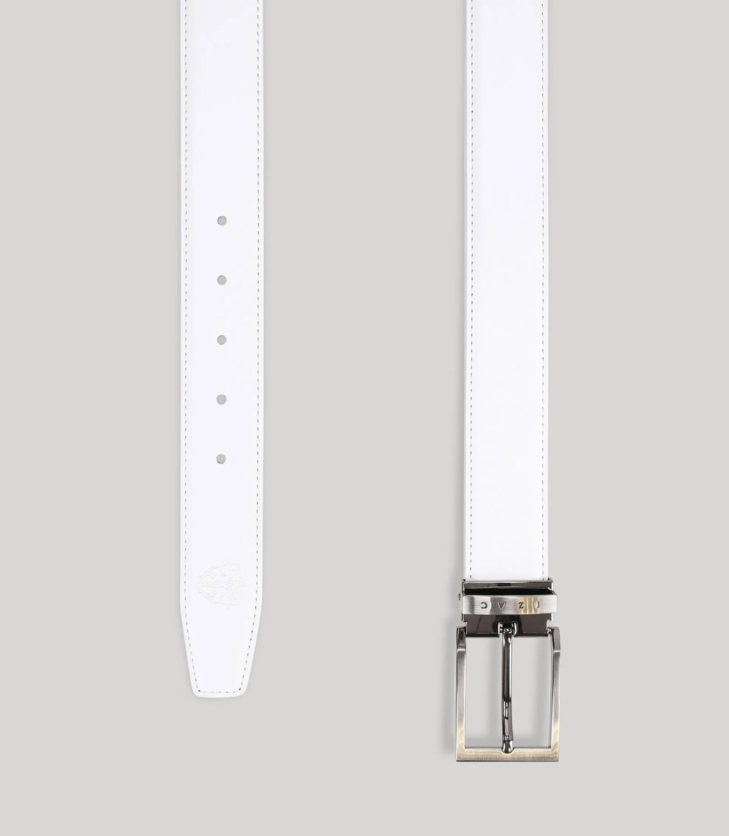 Ceinture réversible blanche et marine - IZAC